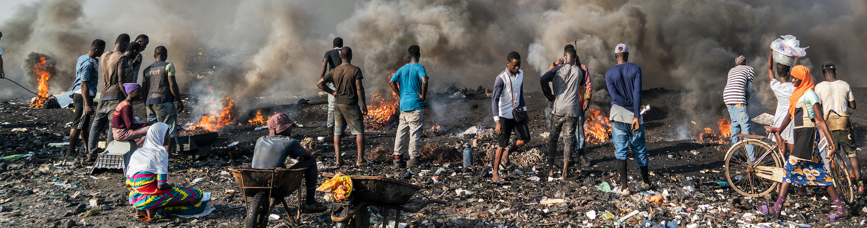 rubbish dump in Agbogbloshie, Ghana